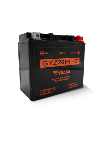 Yuasa GYZ20HLC High Performance Maintenance Free AGM 12-Volt Battery