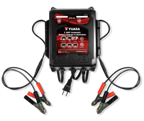 Yuasa 2 Amp Charger & Maintainer - 6V/12V