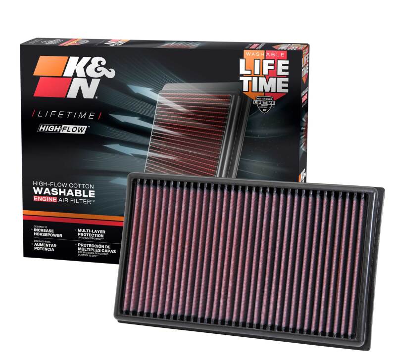 K&N Replacement Air Filter 12-13 VW Golf VII 1.6L/2.0L DSL / 13 Audi A3 1.6L/2.0L DSL/13 A3 1.8L F/I