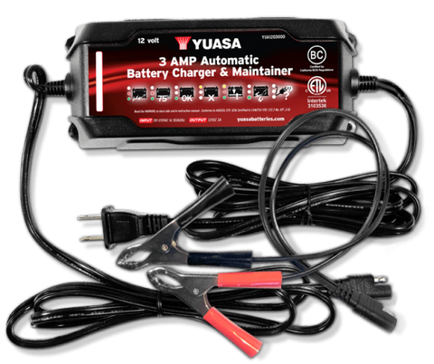 Yuasa 3 Amp Charger & Maintainer - 12V