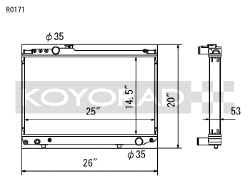 Koyo 86-92 Toyota Supra NA/Turbo MT Only (USDM Vehicles Req. M16x1.5 P ...