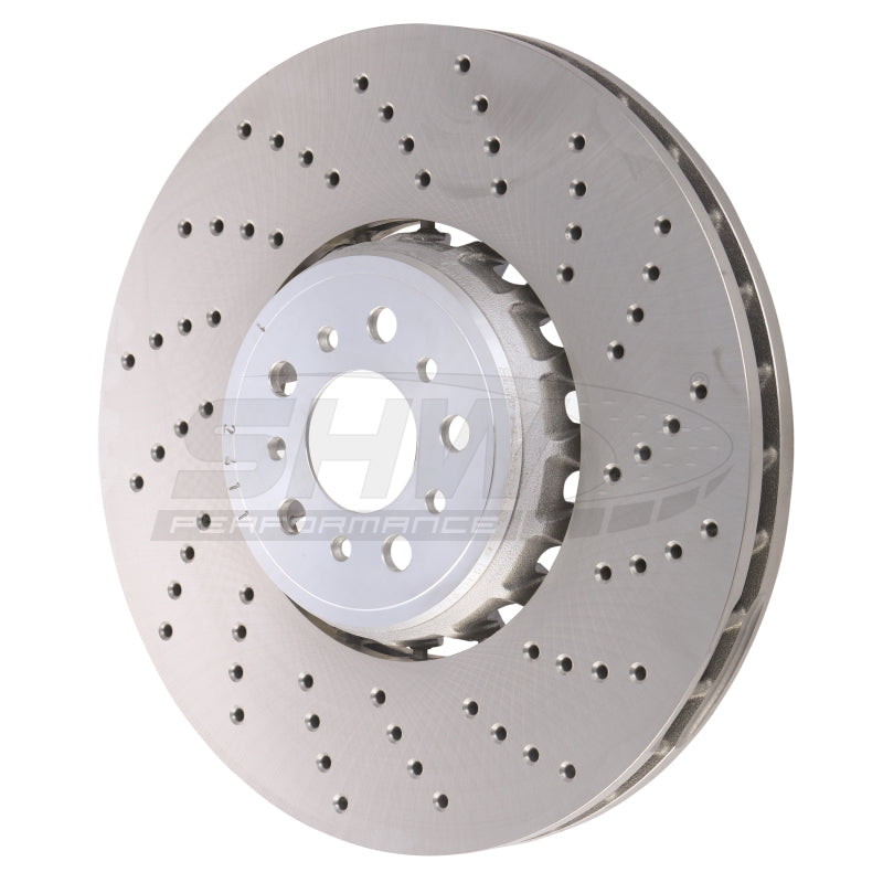 SHW Performance Cross-Drilled Lightweight Left Front Brake Rotors - BMW M5 4.9L 98-03