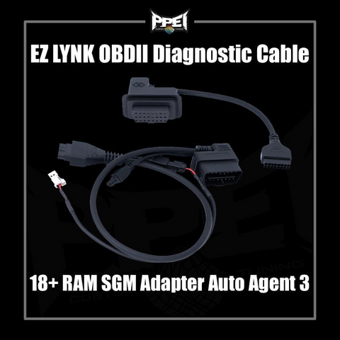 Auto Agent 3 OBDII Cable with 18+ RAM SGM Adapter