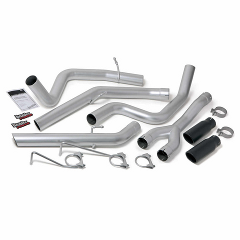Banks Power Monster Exhaust System DualRear Exit Black Round Tips 14-19 Ram 1500 3.0L EcoDiesel Banks Power
