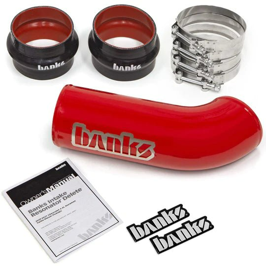Banks Power Resonator Delete System Red Powdercoat L5P Intake Banks Power