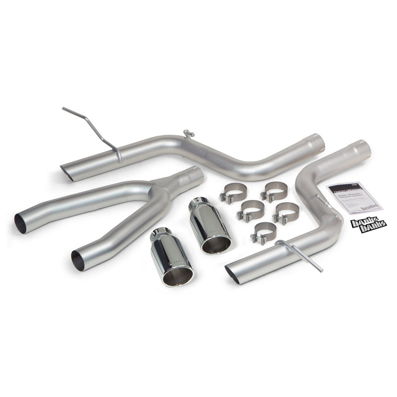 Banks Power Monster Exhaust System DualRear Exit Chrome Round Tips 14-15 Jeep Grand Cherokee 3.0L Diesel Banks Power