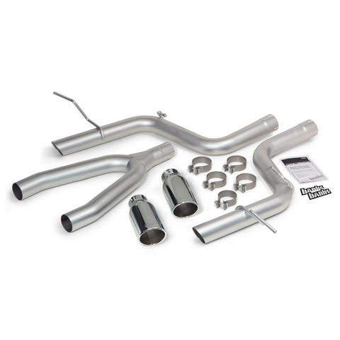 Banks Power Monster Exhaust System DualRear Exit Chrome Round Tips 14-15 Jeep Grand Cherokee 3.0L Diesel Banks Power