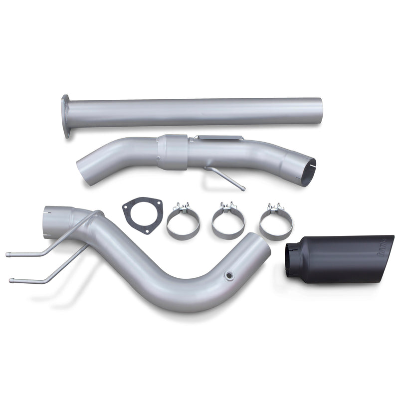 Banks Power Monster Exhaust System Single Exit Black Ob Round Tip 2017-2022 Ford Super Duty 6.7L Diesel Banks Power