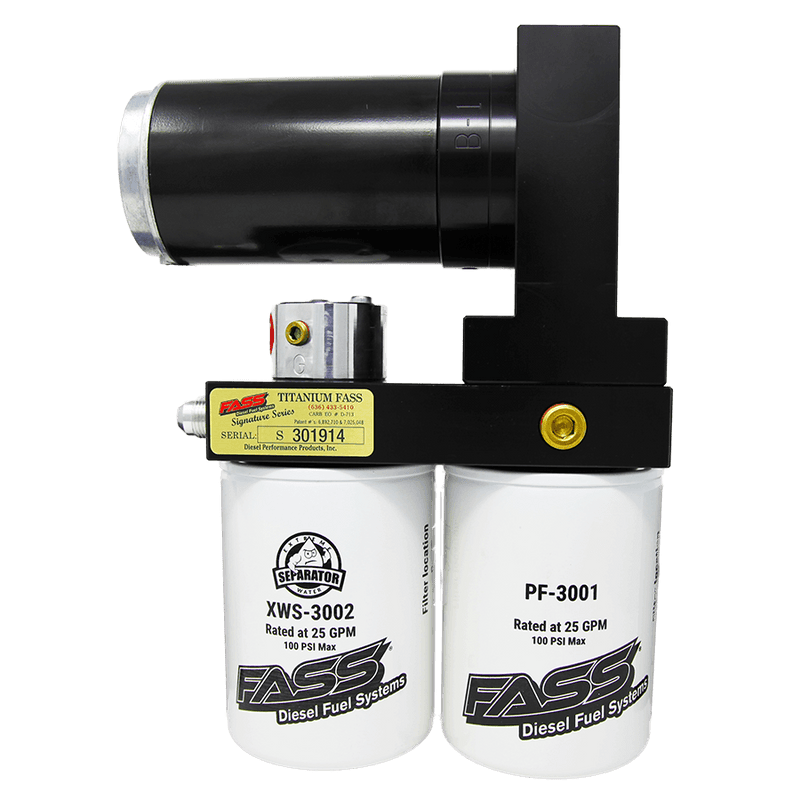 FASS Titanium Signature Series Diesel Fuel System 250GPH Dodge Cummins 5.9L and 6.7L 2005-2018 and 2021 - TSD07250G