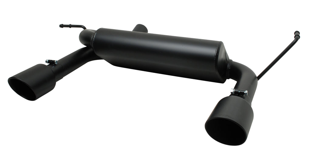 Black Elite Cat-Back Dual Split Exhaust System, Black Ceramic (Dual)