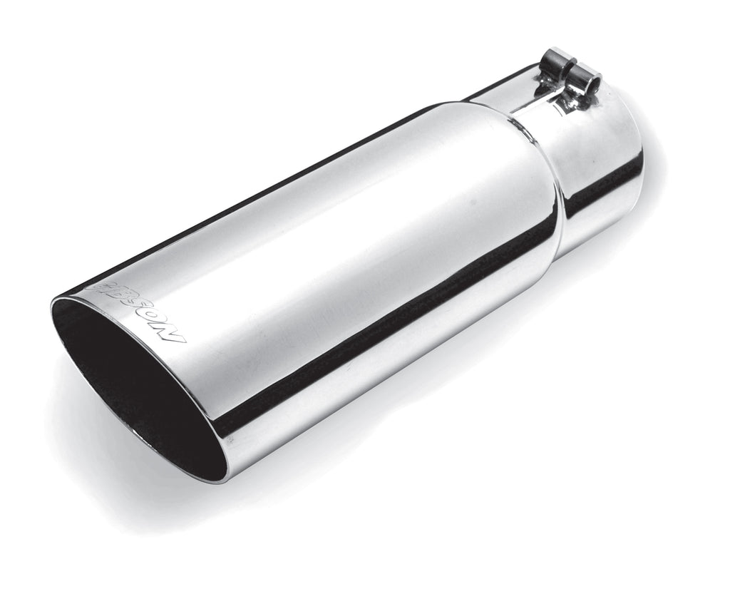 Stainless Single Wall Angle Exhaust Tip (Single)