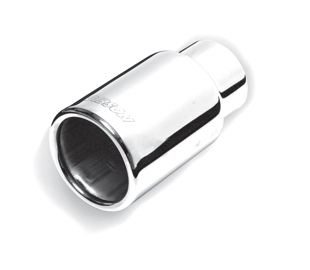 Stainless Rolled Edge Straight Exhaust Tip (Single)