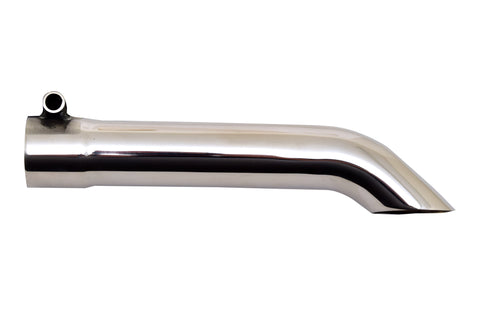 Stainless Turndown Exhaust Tip (Single)