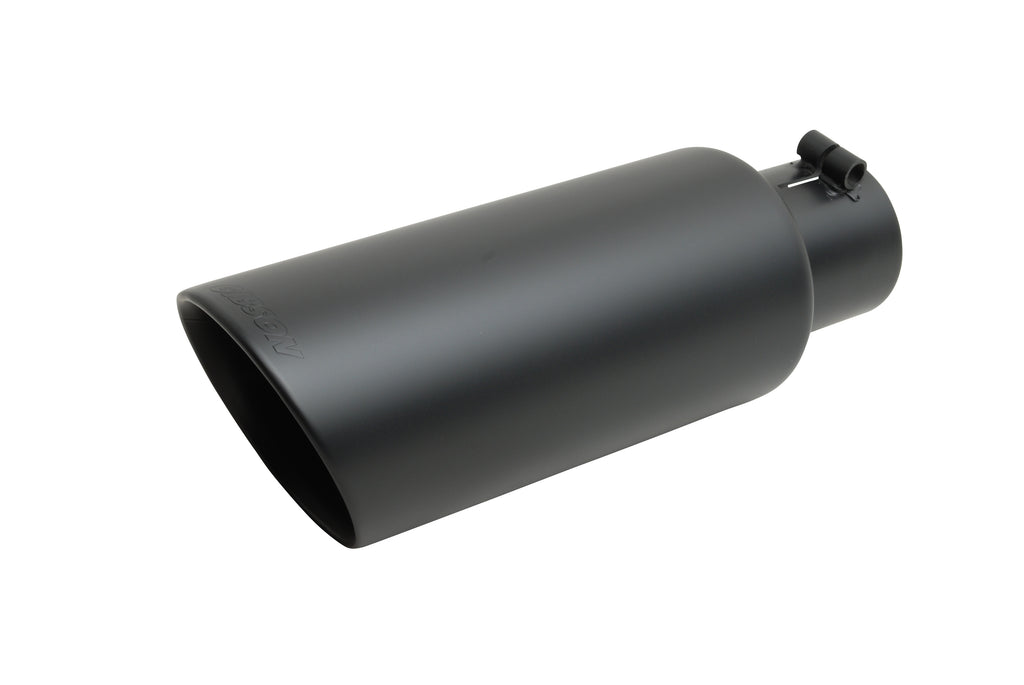 Black Ceramic Double Walled Angle Exhaust Tip (Single)