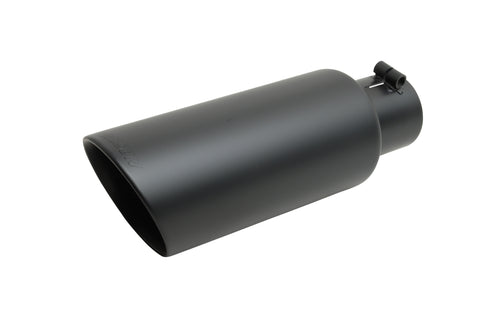 Black Ceramic Double Walled Angle Exhaust Tip (Single)