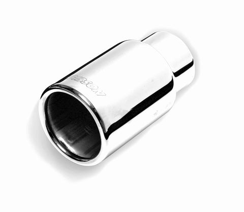 Stainless Rolled Edge Straight Exhaust Tip (Single)