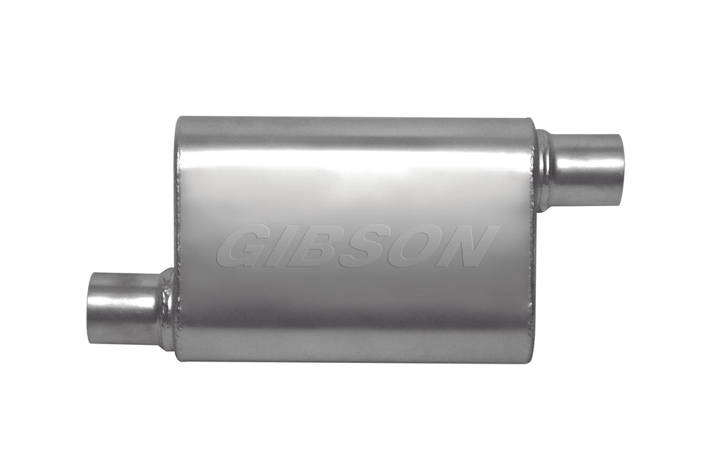 CFT Superflow Offset/Offset Oval Muffler, Stainless (Single)