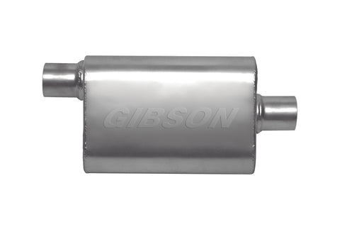 CFT Superflow Offset/Center Oval Muffler, Stainless (Single)