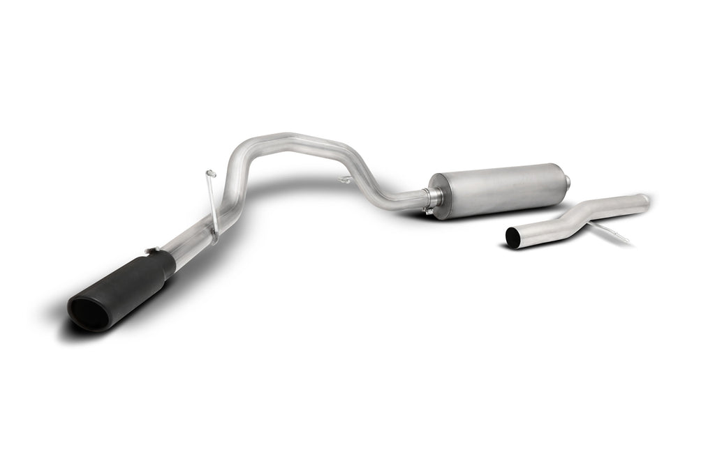 Black Elite Cat-Back Single Exhaust System, Stainless (Single)