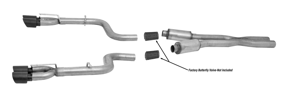Cat-Back Dual Exhaust System, Black Ceramic (Dual)