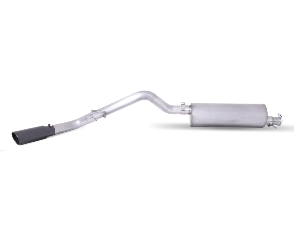 Black Elite Cat-Back Single Exhaust System, Stainless (Single)