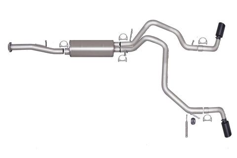 Black Elite Cat-Back Dual Extreme Exhaust System, Stainless (Dual)
