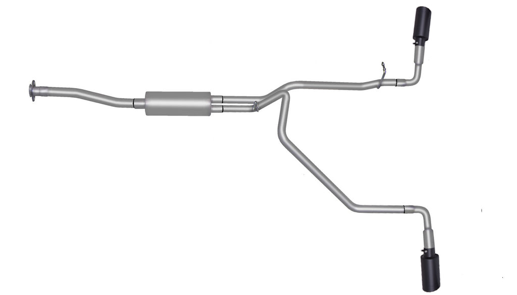 Black Elite Cat-Back Dual Extreme Exhaust System, Stainless (Dual)