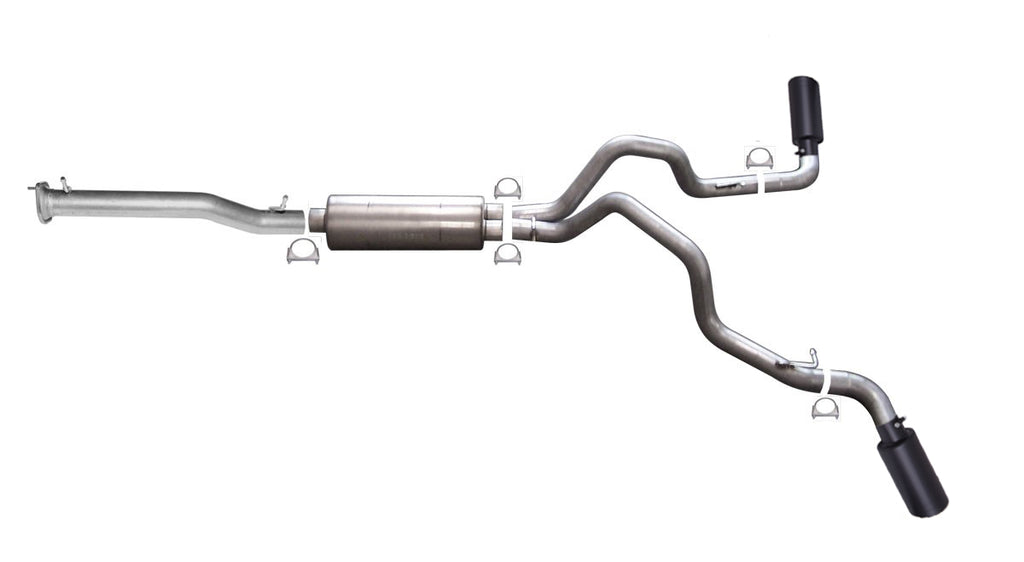 Black Elite Cat-Back Dual Extreme Exhaust System, Stainless (Dual)