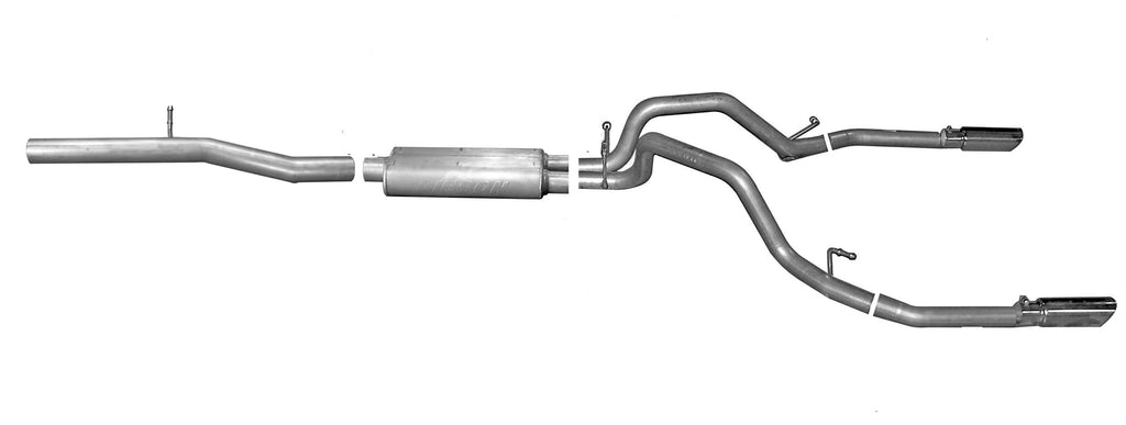 Cat-Back Dual Split Exhaust System, Stainless (Dual)