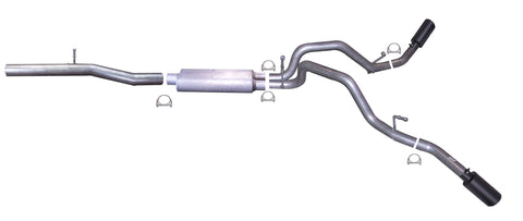 Black Elite Cat-Back Dual Extreme Exhaust System, Stainless (Dual)