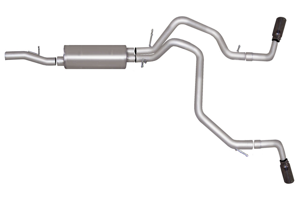 Black Elite Cat-Back Dual Extreme Exhaust System, Stainless (Dual)