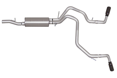 Black Elite Cat-Back Dual Extreme Exhaust System, Stainless (Dual)