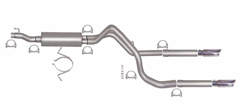 Cat-Back Dual Split Exhaust System, Stainless (Dual)