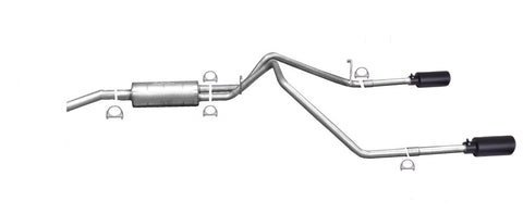 Black Elite Cat-Back Dual Split Exhaust System, Stainless (Dual)