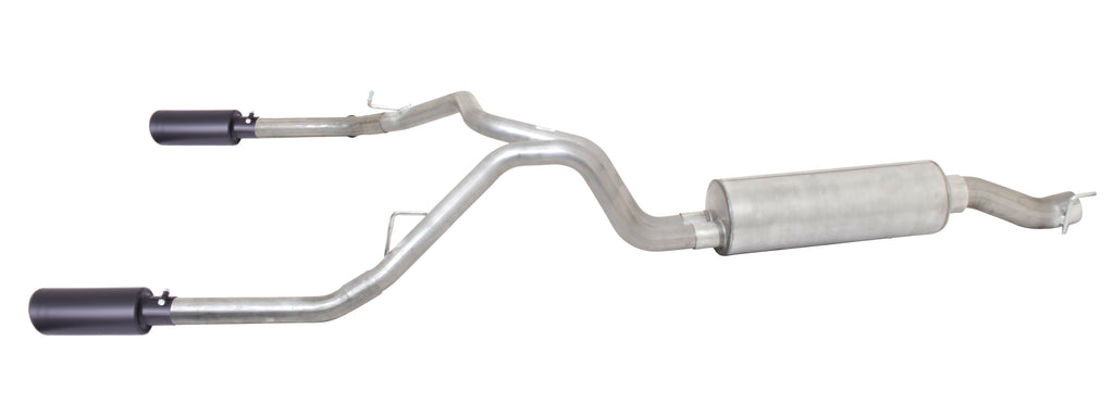 Black Elite Cat-Back Dual Split Exhaust System, Stainless (Dual)