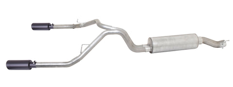 Black Elite Cat-Back Dual Split Exhaust System, Stainless (Dual)
