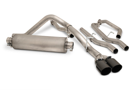 Black Elite Cat-Back Dual Sport Exhaust System, Stainless (Dual)