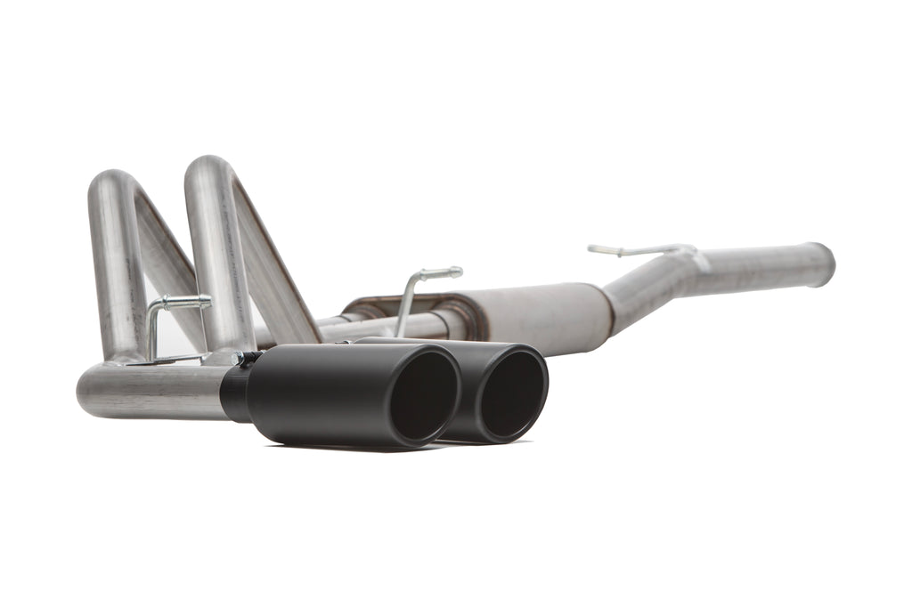 Black Elite Cat-Back Dual Sport Exhaust System, Stainless (Dual)