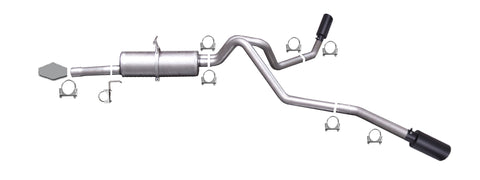 Black Elite Cat-Back Dual Extreme Exhaust System, Stainless (Dual)