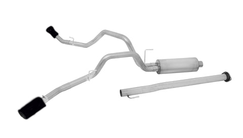 Black Elite Cat-Back Dual Extreme Exhaust System, Stainless (Dual)