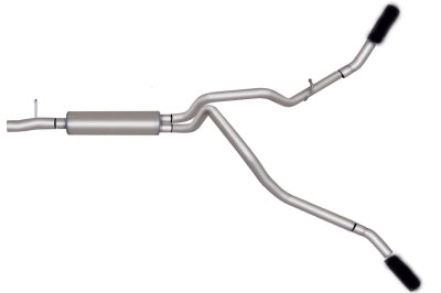 Black Elite Cat-Back Dual Extreme Exhaust System, Stainless (Dual)