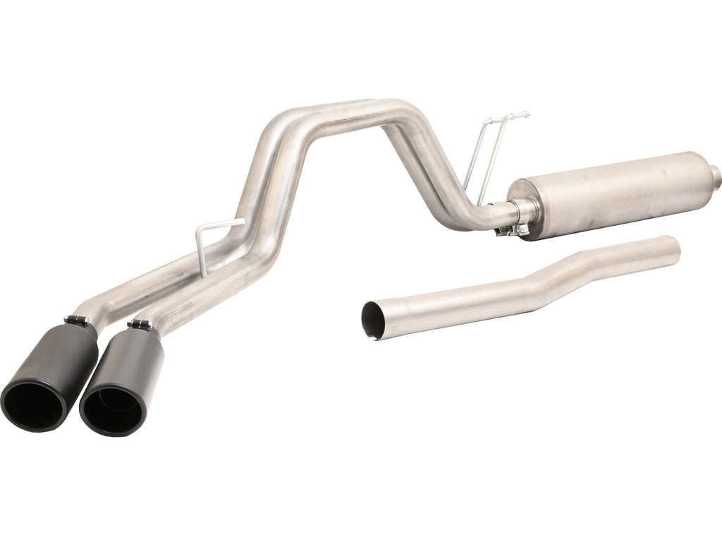 Black Elite Cat-Back Dual Sport Exhaust System, Stainless (Dual)