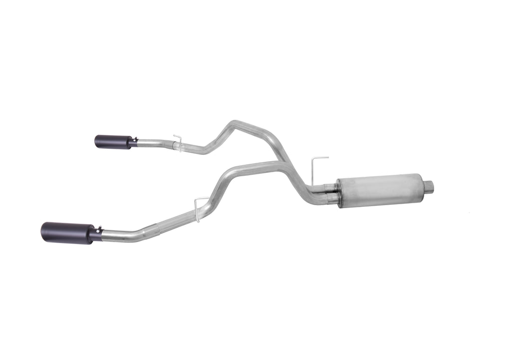 Black Elite Cat-Back Dual Split Exhaust System, Stainless (Dual)