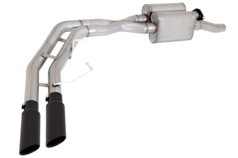 Black Elite Cat-Back Super Truck Exhaust System, Stainless (Dual)