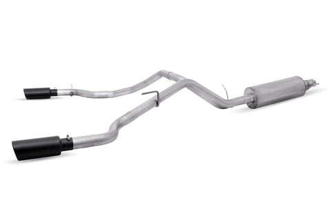 Black Elite Cat-Back Dual Sport Exhaust System, Stainless (Dual)