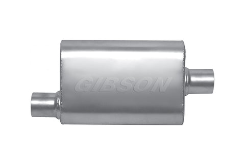 MWA Offset/Center Oval Muffler, Stainless (Single)