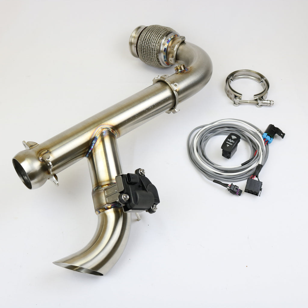 Can Am Maverick X3 "SHOCKER" Electric Side Dump Race Bypass Pipe