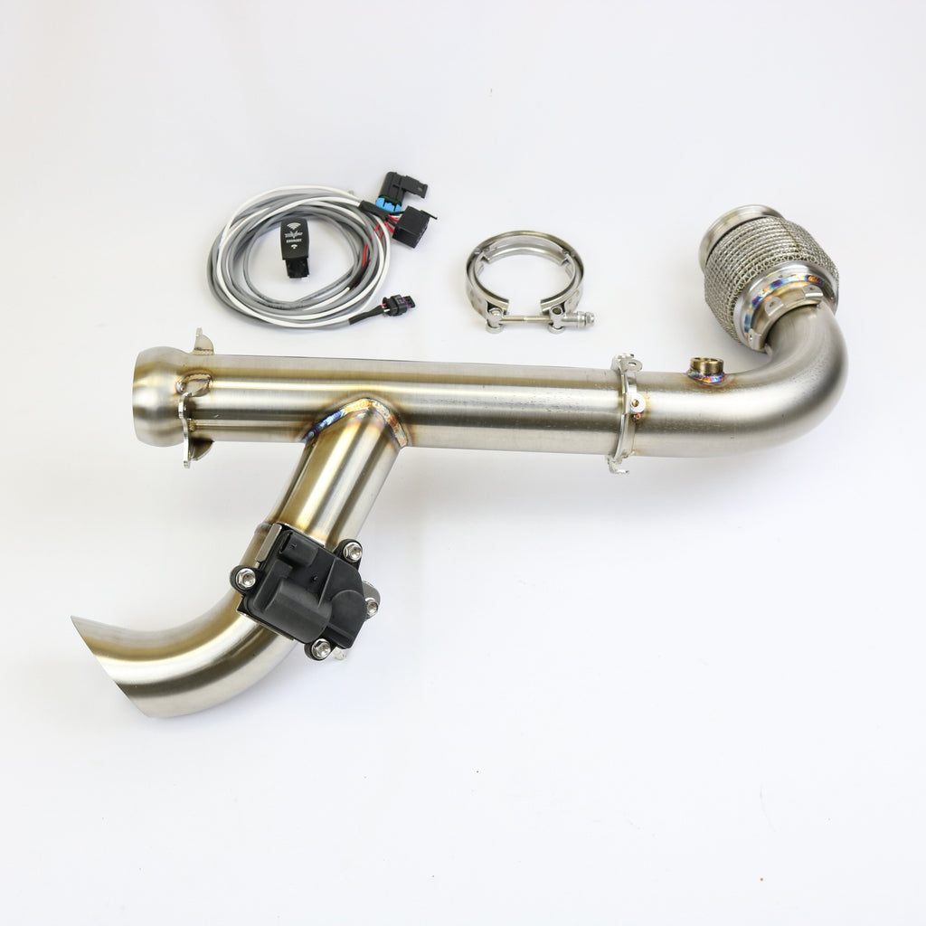 Can Am Maverick X3 "SHOCKER" Electric Side Dump Race Bypass Pipe