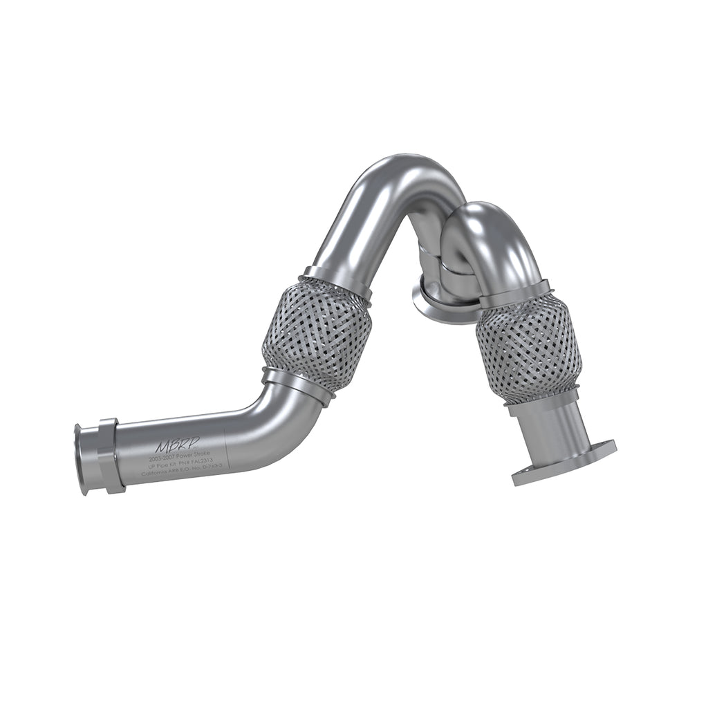 Aluminized Steel, Replacement Turbo Up-Pipe; Carb EO # D-763-3