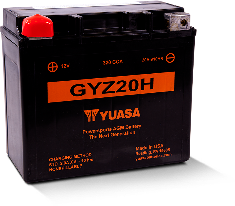 YUASA GYZ20H Factory Activated AGM High Performance Battery